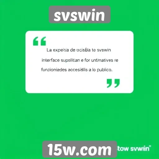 experiência de usuário no svswin é bem avaliada